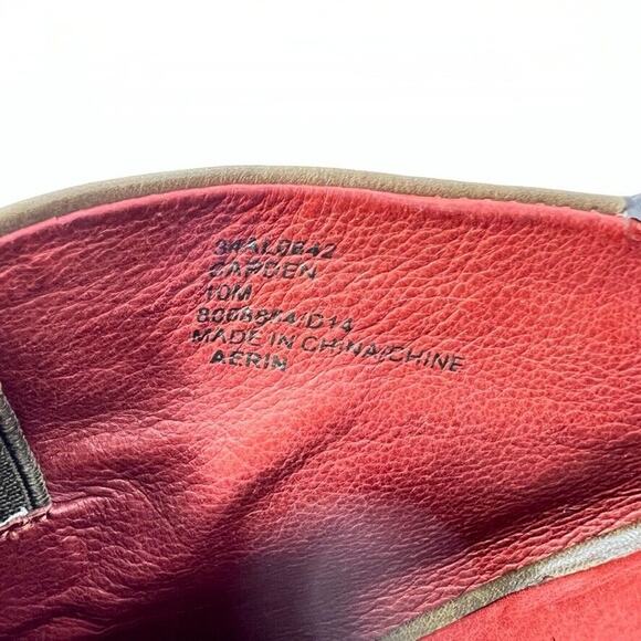 Aerin Cardin Brown Almond Toe Heeled Booties Women's Size 10 - Picture 7 of 9